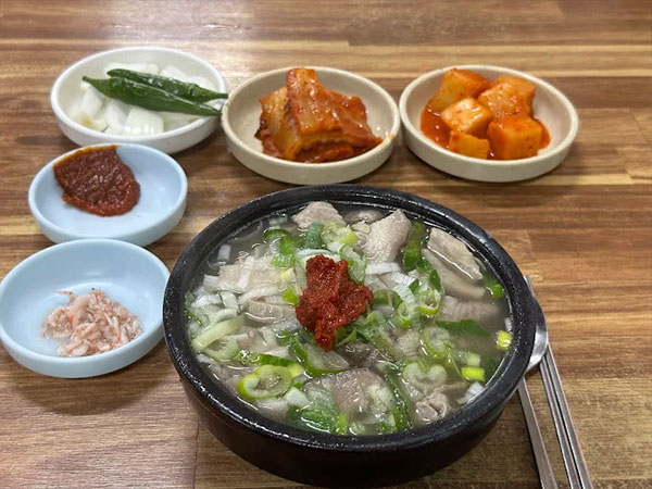 담양군 창평원조시장국밥 대표 음식