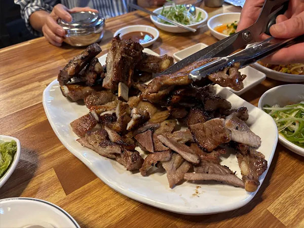 중구 산수갑산 대표 음식