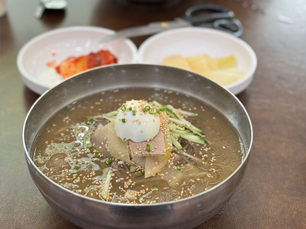 유성구 숯골원조냉면 대표 음식