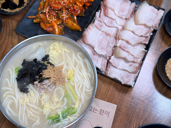 동구 신암 태양칼국수 대표 음식