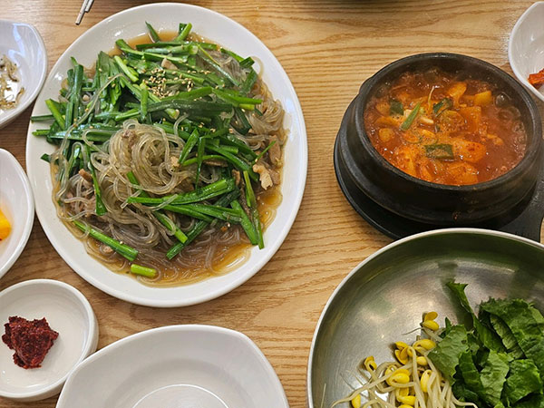 수성구 맛집부추잡채 대표 음식