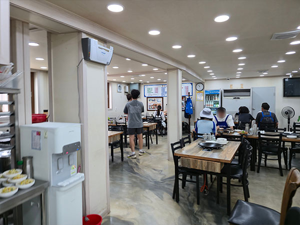 제주시 태광식당 내부 인테리어