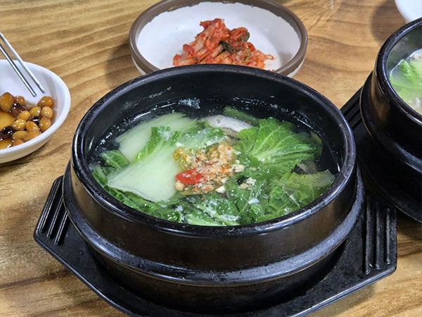 제주시 앞뱅디식당 대표 음식