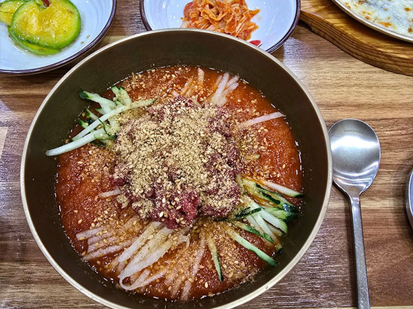 경주시 함양집 한우물회