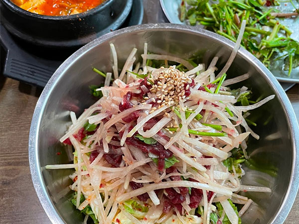 구미시 성원식육식당 육회비빔밥