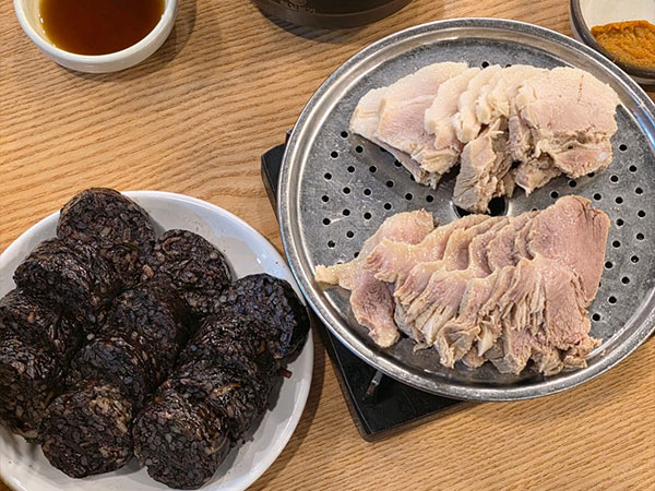 송정3대국밥 수육과 순대