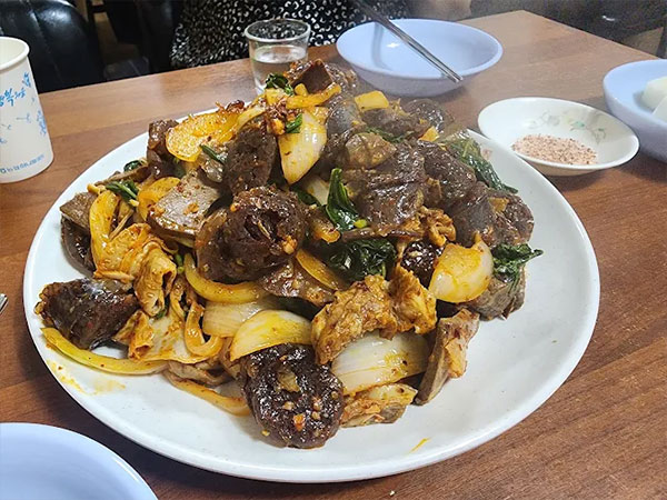 복조리닭집 순대볶음