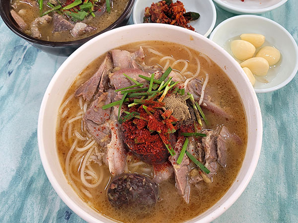 광명식당 고기국수