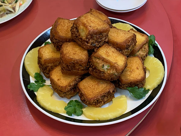 화청궁 새우토스트