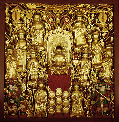 서울경국사 목각아미타여래설법상